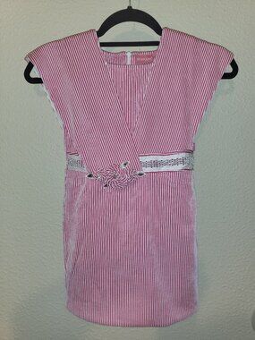 NWOT- Girl's Red & White Sleeveless Dress